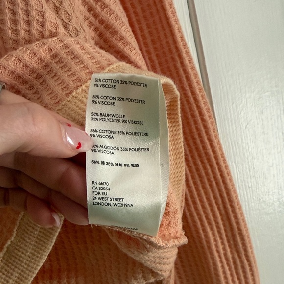 Free People Movement “Too Good” Long Sleeve Layer Top – Peach | Size Small - Picture 7 of 9